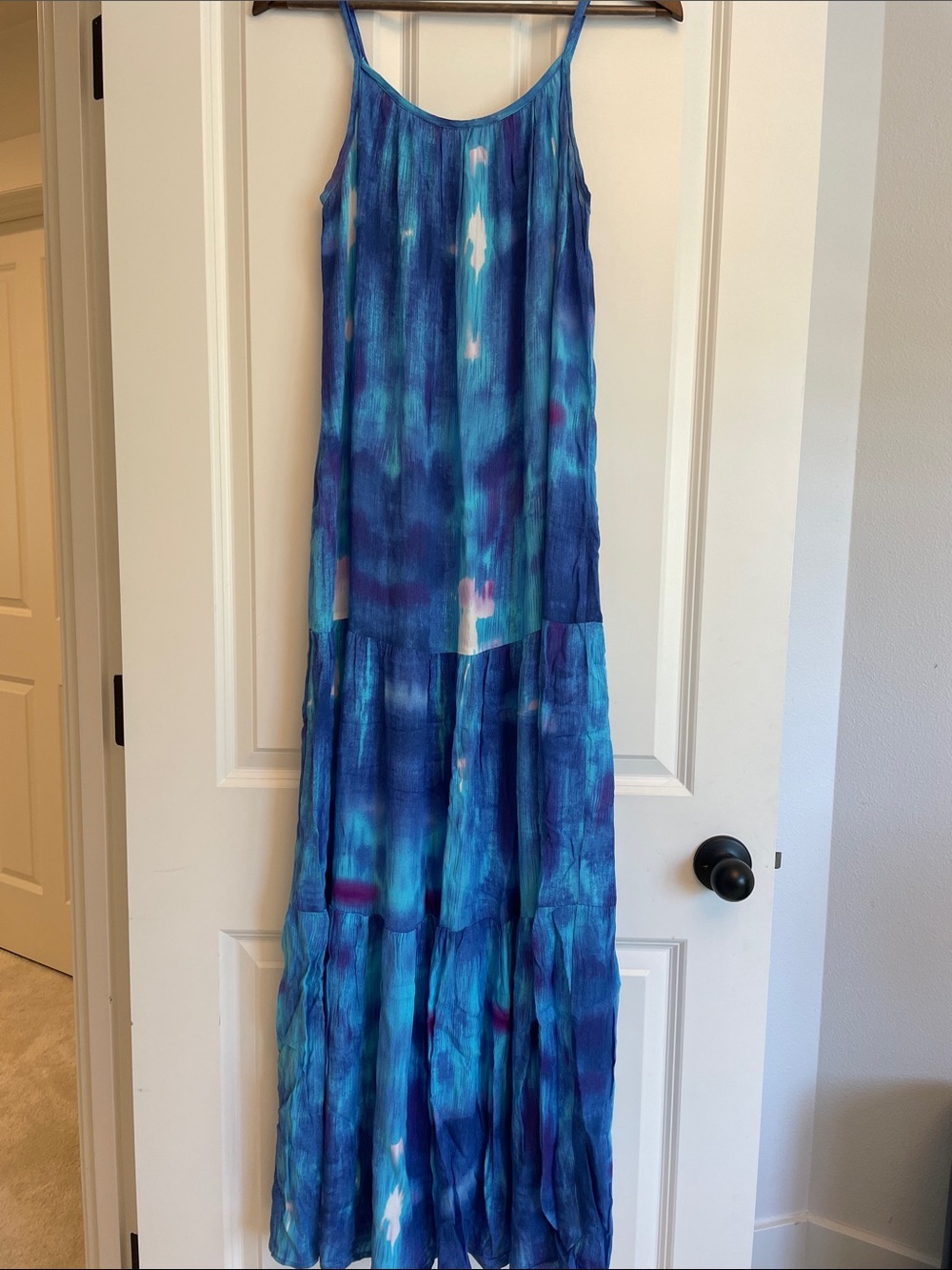 BB Dakota by Steve Madden Blue Tie-Dye Maxi Dress
